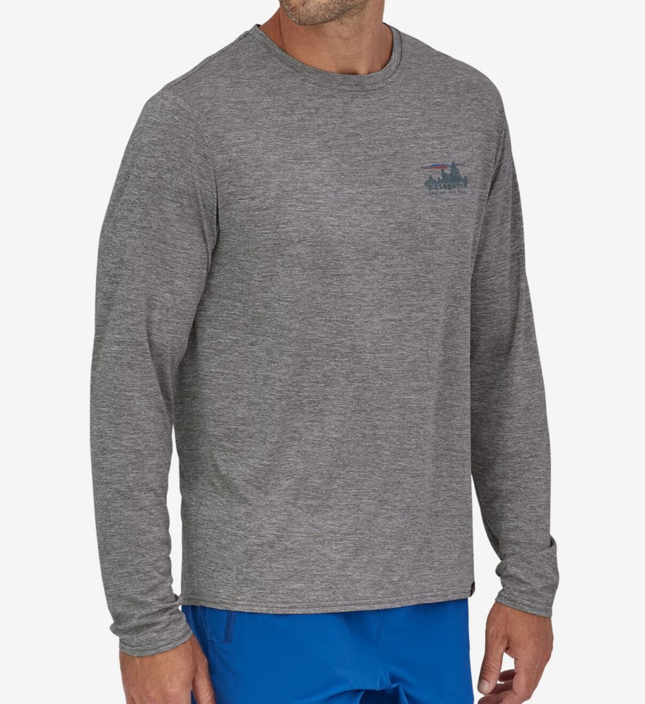 Patagonia white long store sleeve t shirt