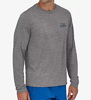 Capilene Cool Daily Graphic Long Sleeve T-Shirt Fitz/Buckhorn Green 2XL