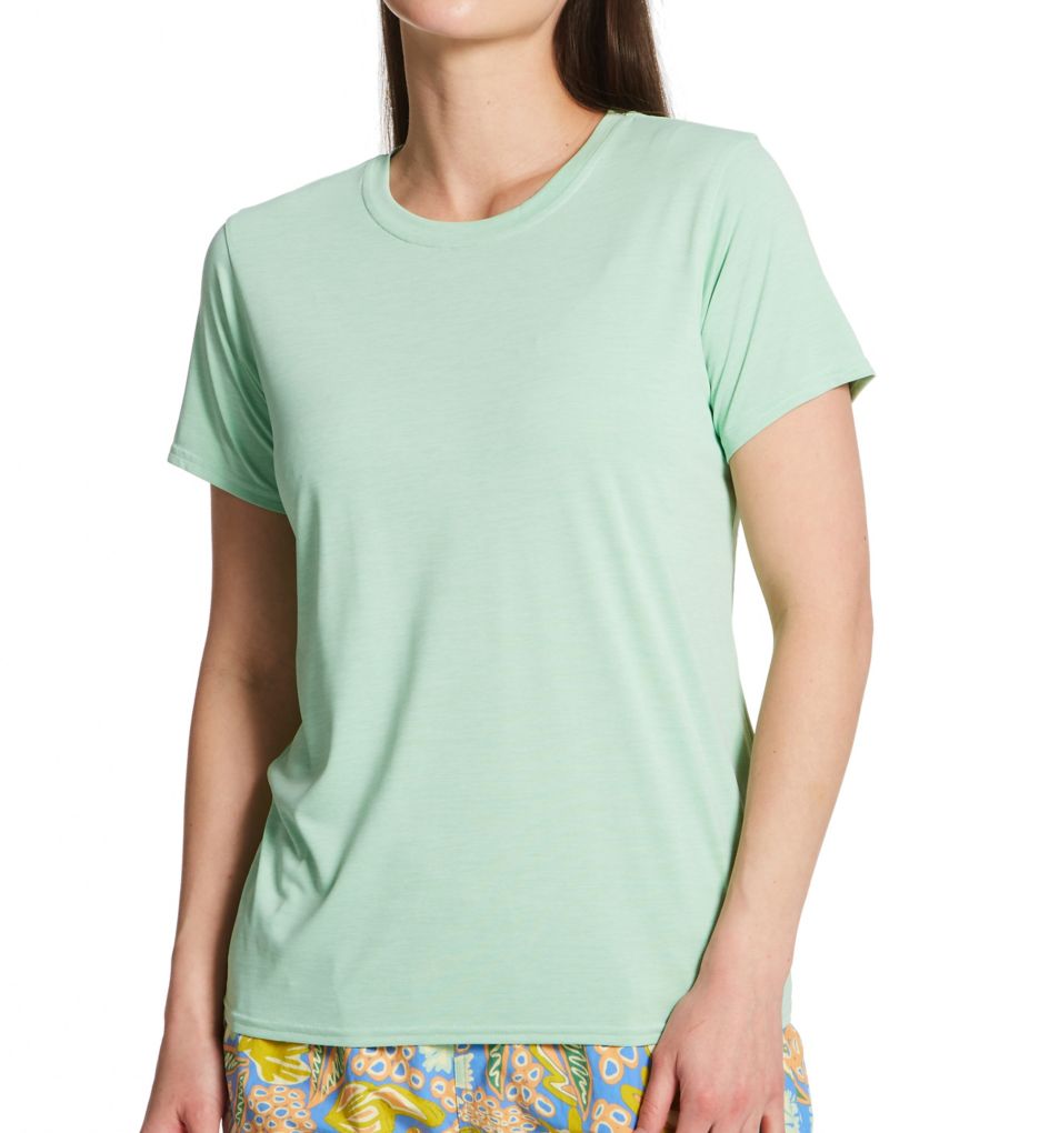 Patagonia Capilene Cool Daily Crew Neck Short Sleeve Shirt Rinsed Green/X-Dye 2X  - Image 1