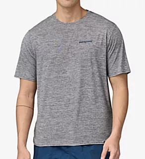Capilene Cool Daily Graphic Shirt Abalone Blue/Grey M
