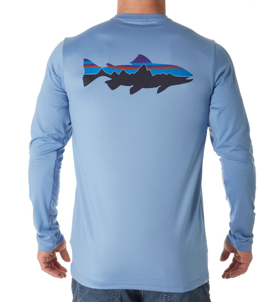 Long Sleeve Graphic Tech Fish T-Shirt-bs
