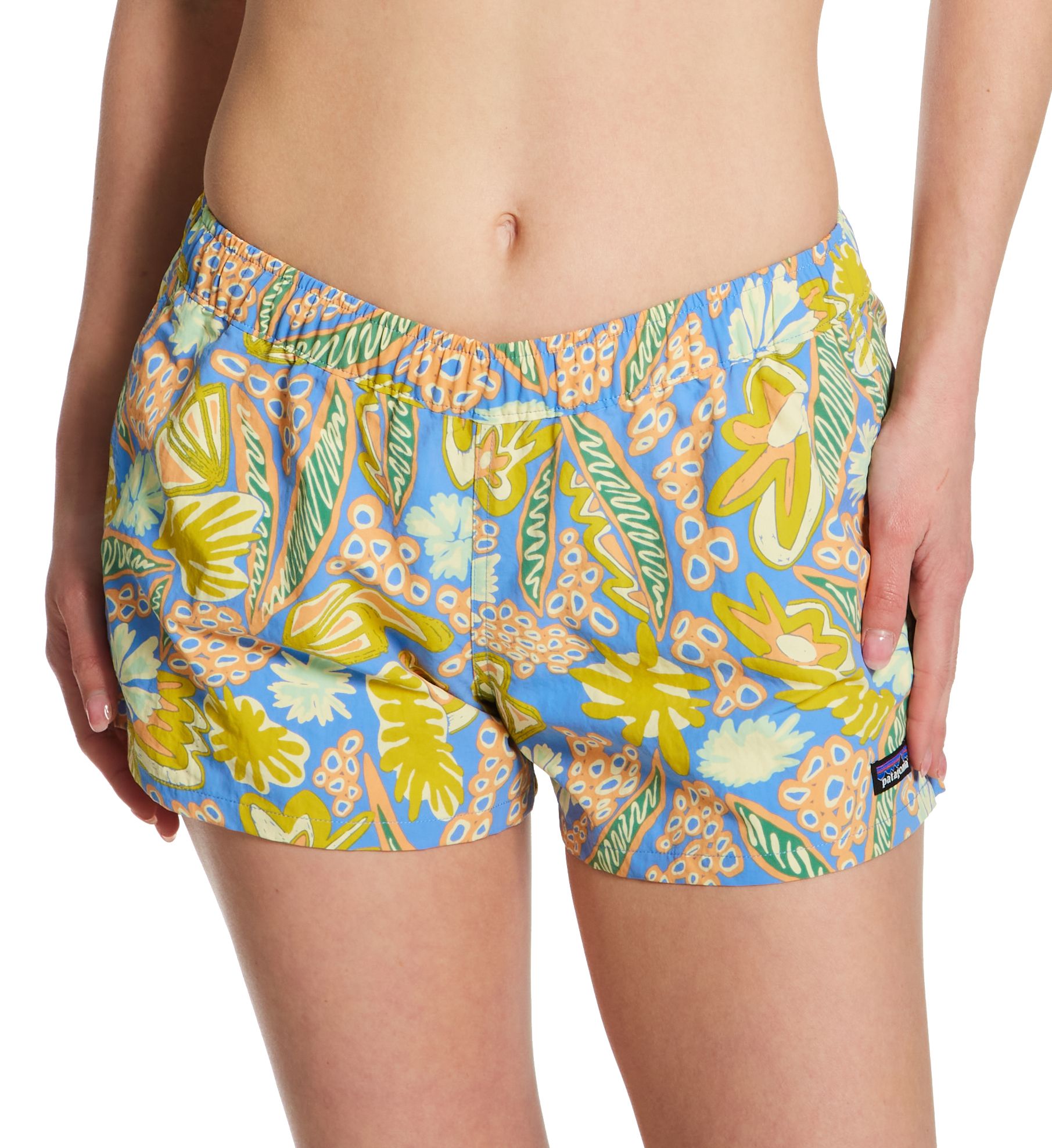 Patagonia Barely Baggies 2.5 Inch Shorts Flourish Abundant Blue S  - Image 1