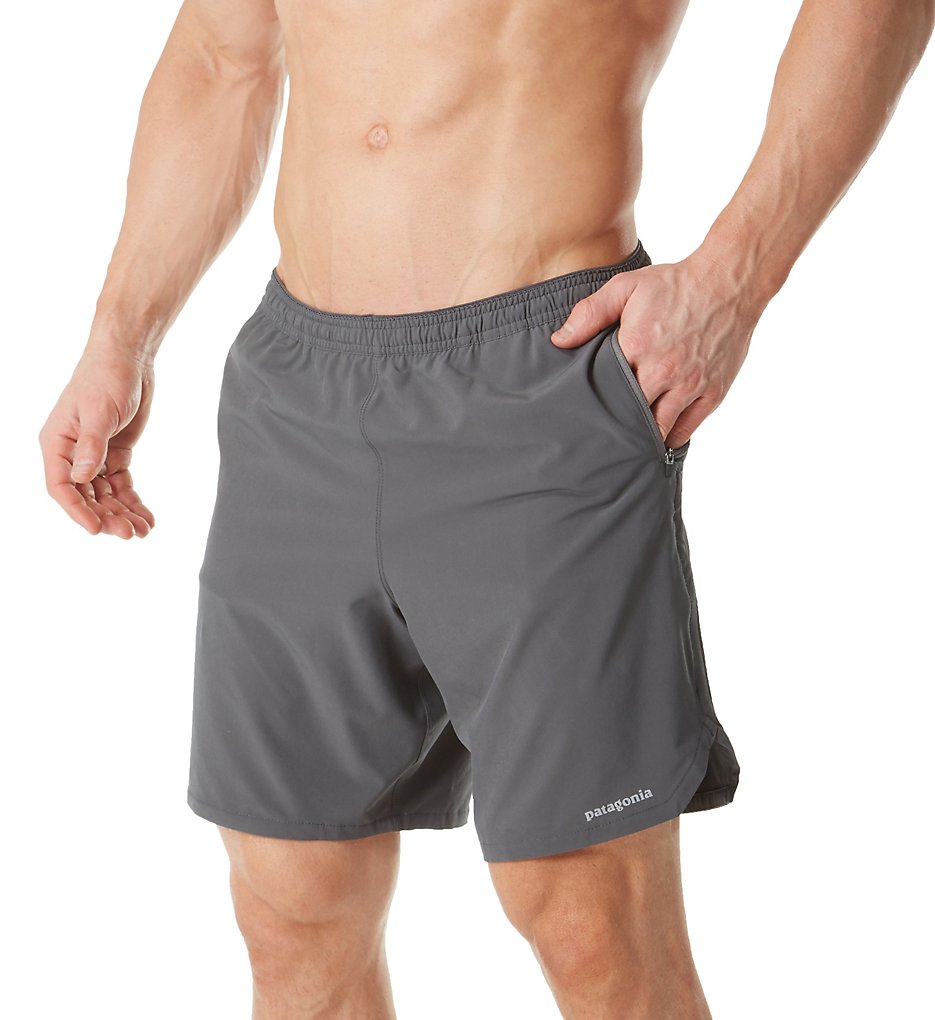 Patagonia 57600 M's Nine Trails Short With Built In Boxer Brief (Forge Grey)