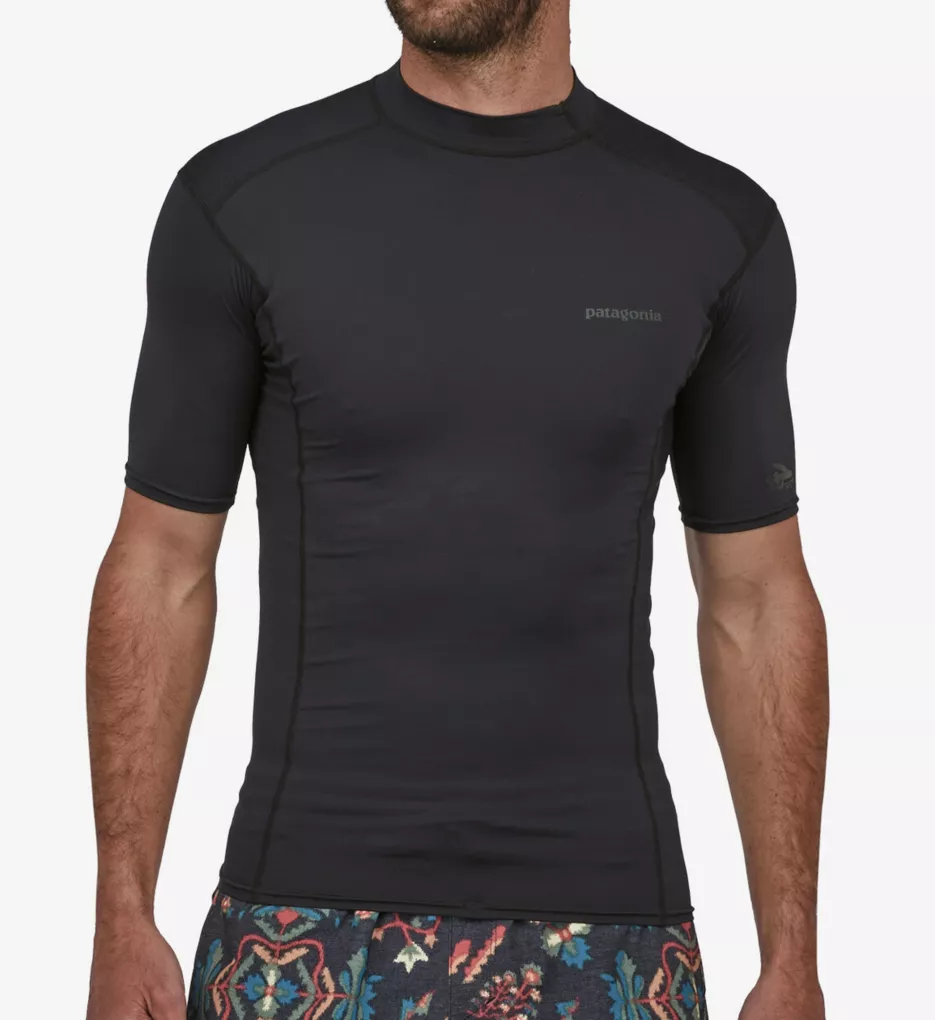 R0 Surf UPF Fitted Swim Shirt Ink Black S