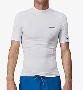 R0 Surf UPF Fitted Swim Shirt White M