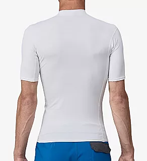 R0 Surf UPF Fitted Swim Shirt White M