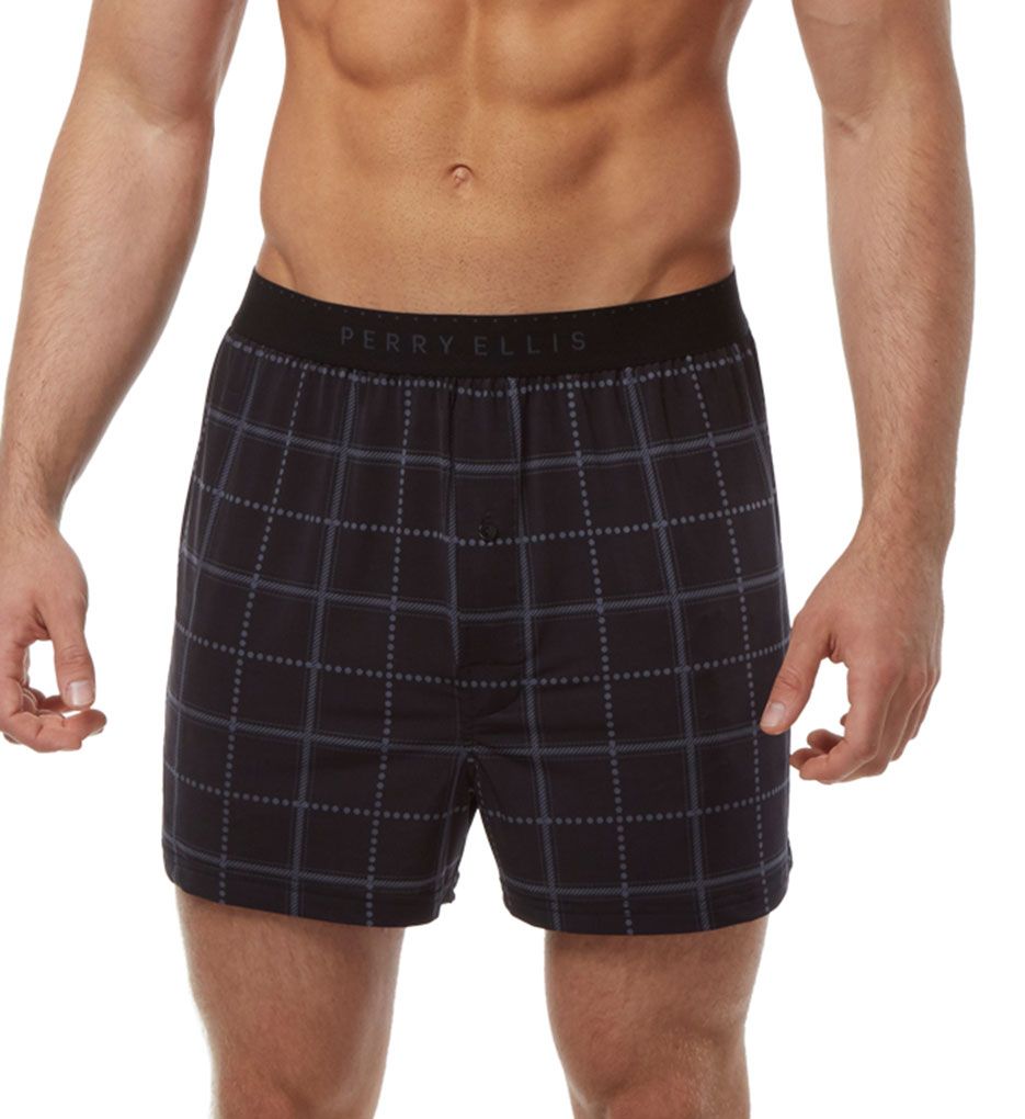 Luxe Dotted Square Print Boxer Short-fs