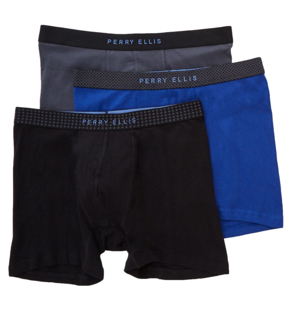 Portfolio Cotton 1 x 1 Rib Boxer Briefs - 3 Pack-cs2