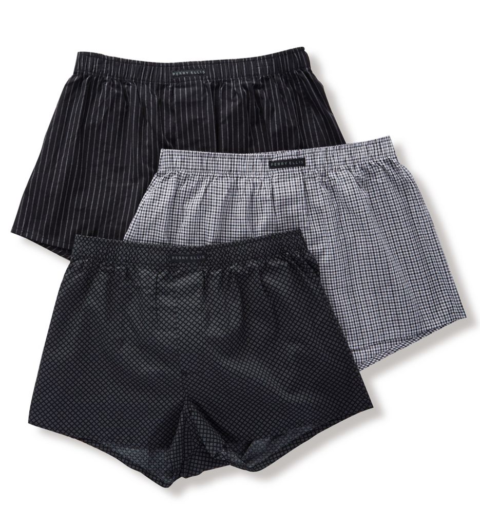 100% Pure Cotton Woven Boxers - 3 Pack-cs2