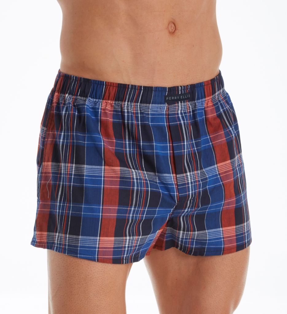 100% Pure Cotton Woven Boxers - 3 Pack