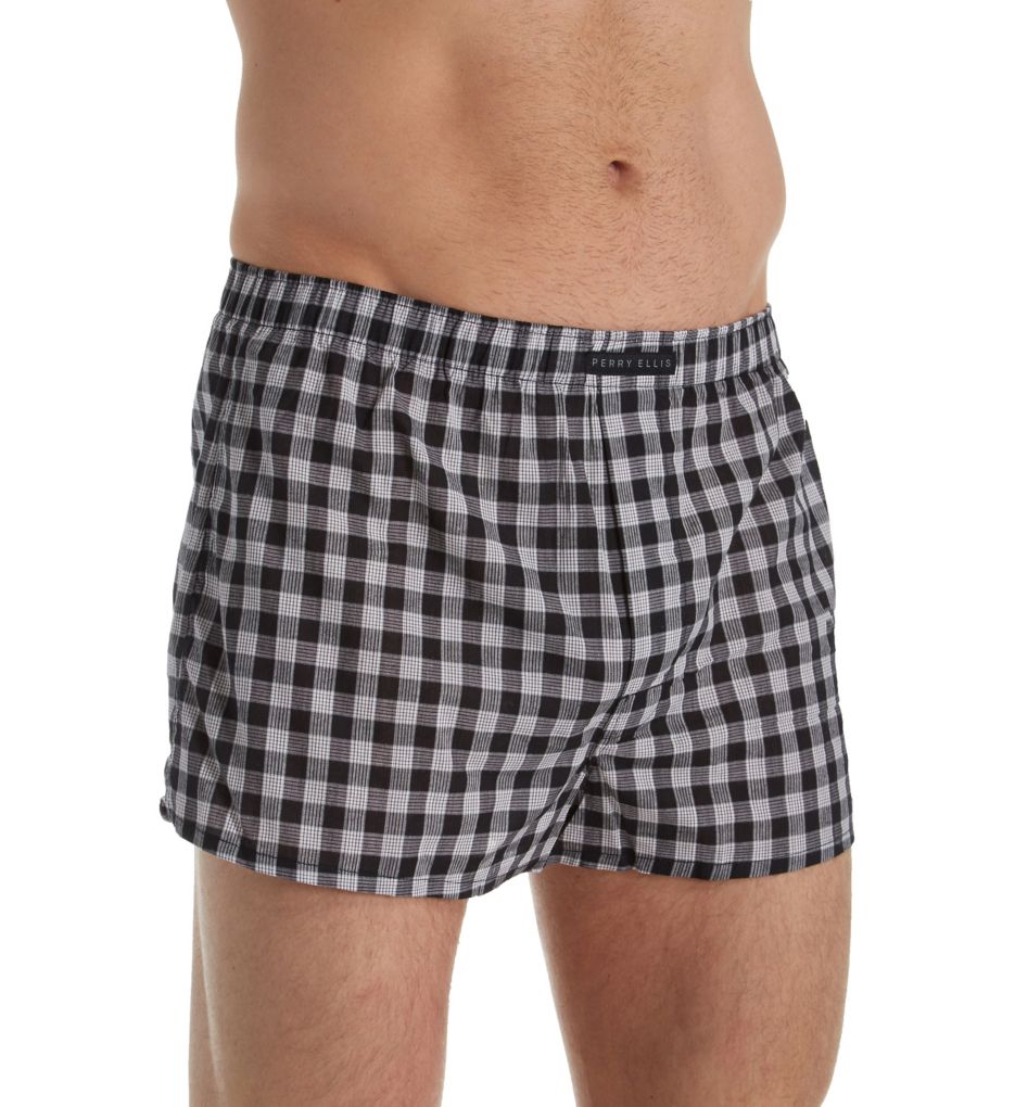 100% Cotton Woven Boxers - 3 Pack