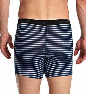 Cotton Stretch Boxer Brief - 5 Pack Lagoon M