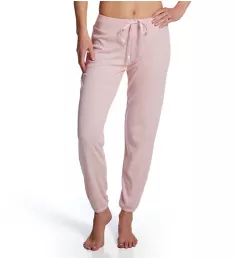 Ribbed Jogger Pant with Satin Drawstring Blush S