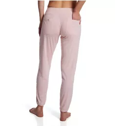 Ribbed Jogger Pant with Satin Drawstring Blush S