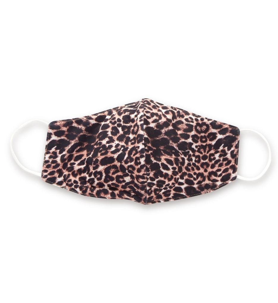 Brown & Black Cheetah Print Face Mask-fs