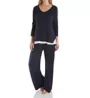 PJ Harlow Rib Long Sleeve V-Neck with Side Slits FRANKIE - Image 3