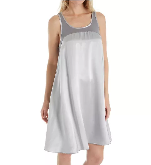 PJ Harlow Satin and Rib Nightgown Lindsay