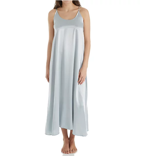 PJ Harlow Satin Long Nightgown With Gathered Back Monrow