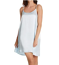 Satin Short Nightgown Pale Blue S
