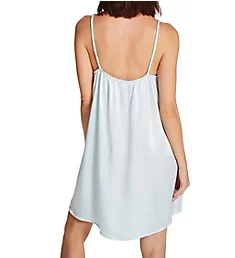 Satin Short Nightgown Pale Blue S