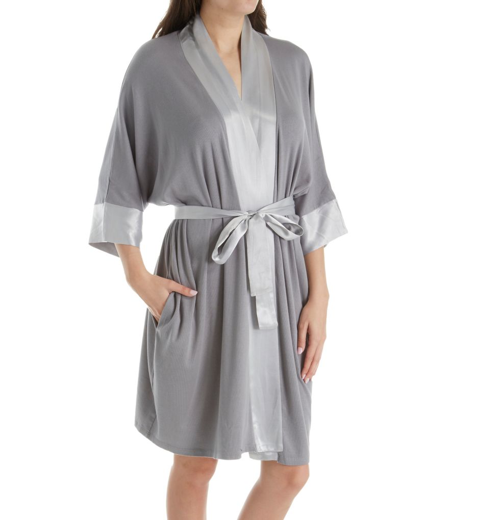 pj knit robe