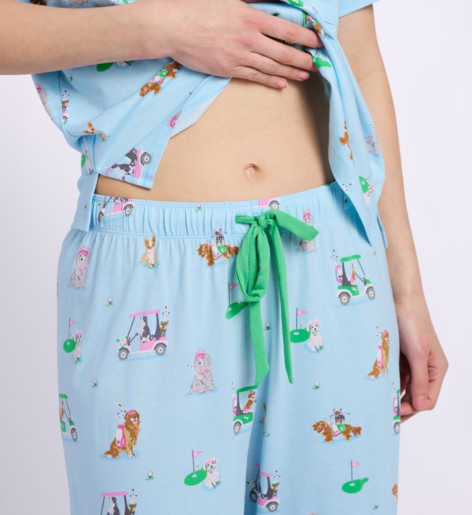 PJ Salvage Whimsy Golf Dogs Short Sleeve PJ Set R7WHST4 - Image 4