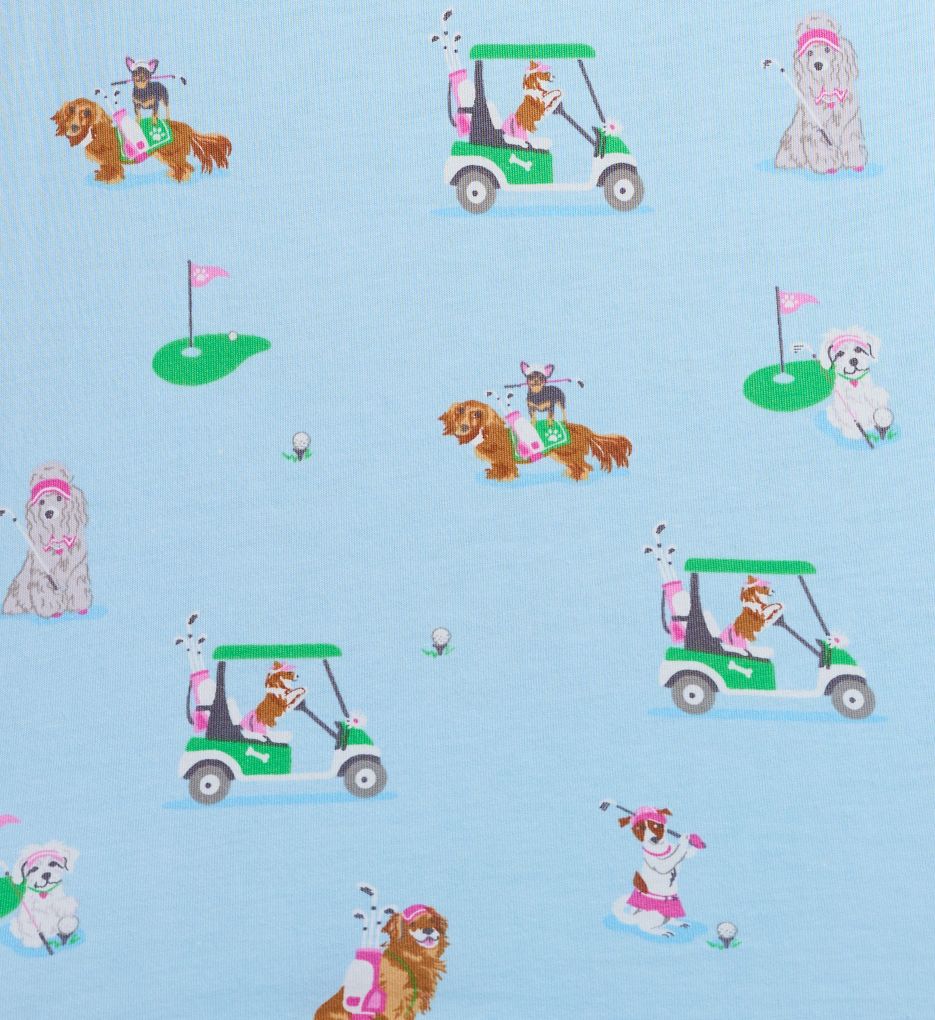 PJ Salvage Whimsy Golf Dogs Short Sleeve PJ Set R7WHST4 - Image 5