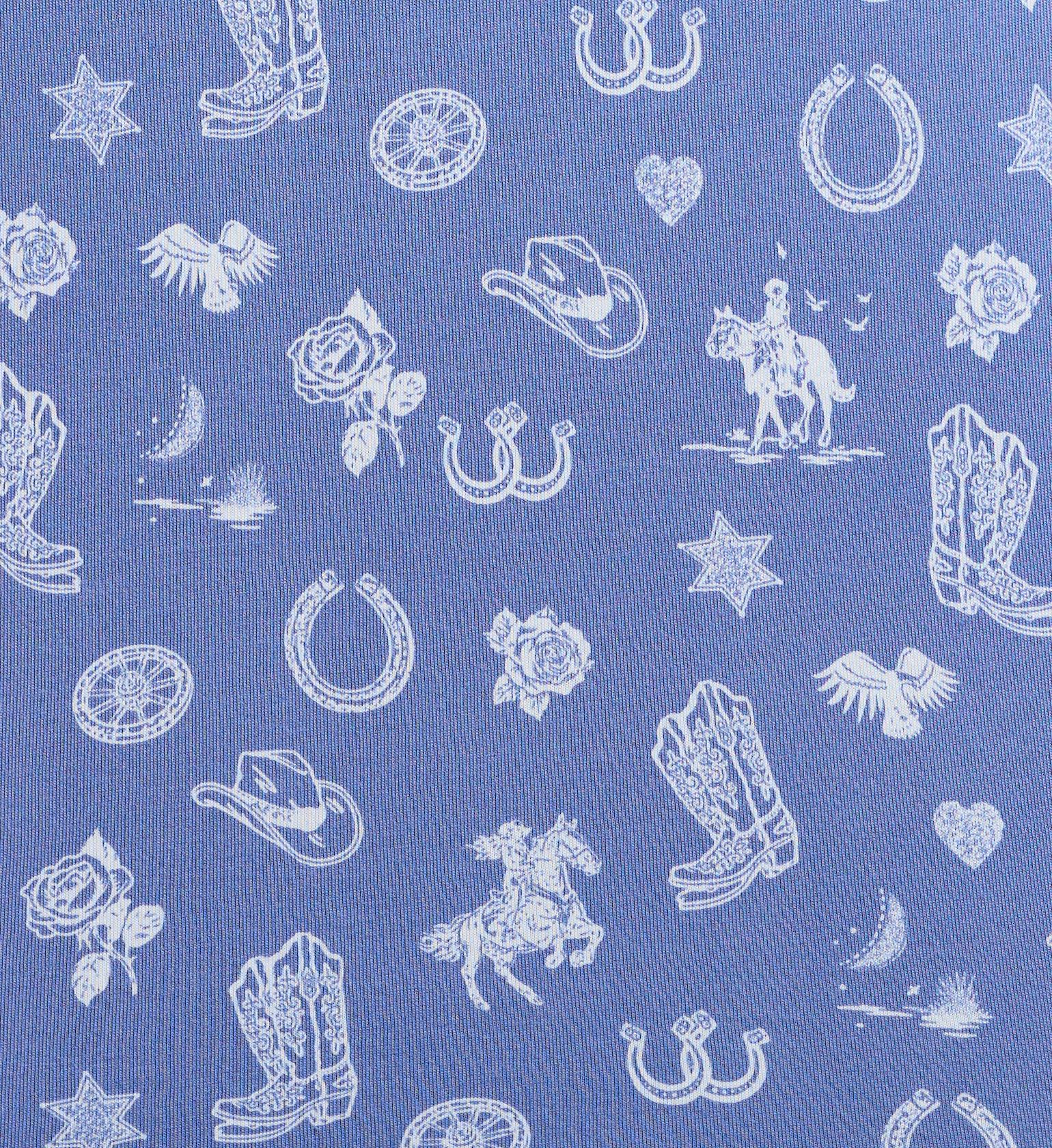 PJ Salvage Whimsy Lone Star Love Cropped PJ Set R7WHST5 - Image 5