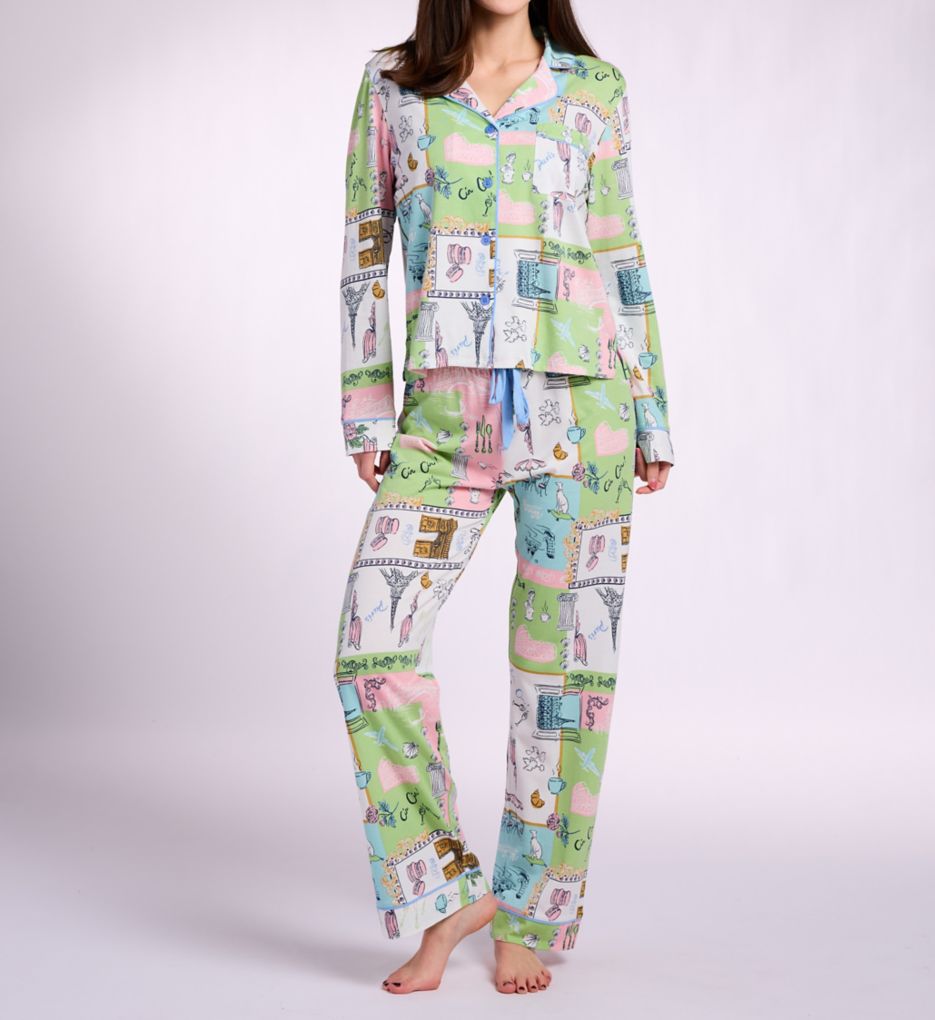 PJ Salvage Whimsy Paris PJ Set R7WHST6 - Image 1