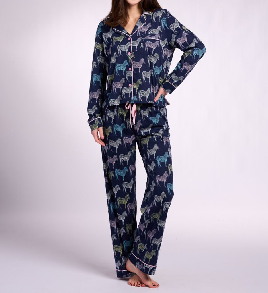 PJ Salvage Whimsy Zebra PJ Set R7WHST7 - Image 1