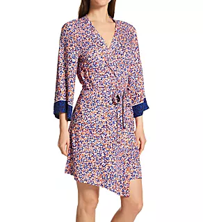 Blueberry Fields Sateen Robe Multi S