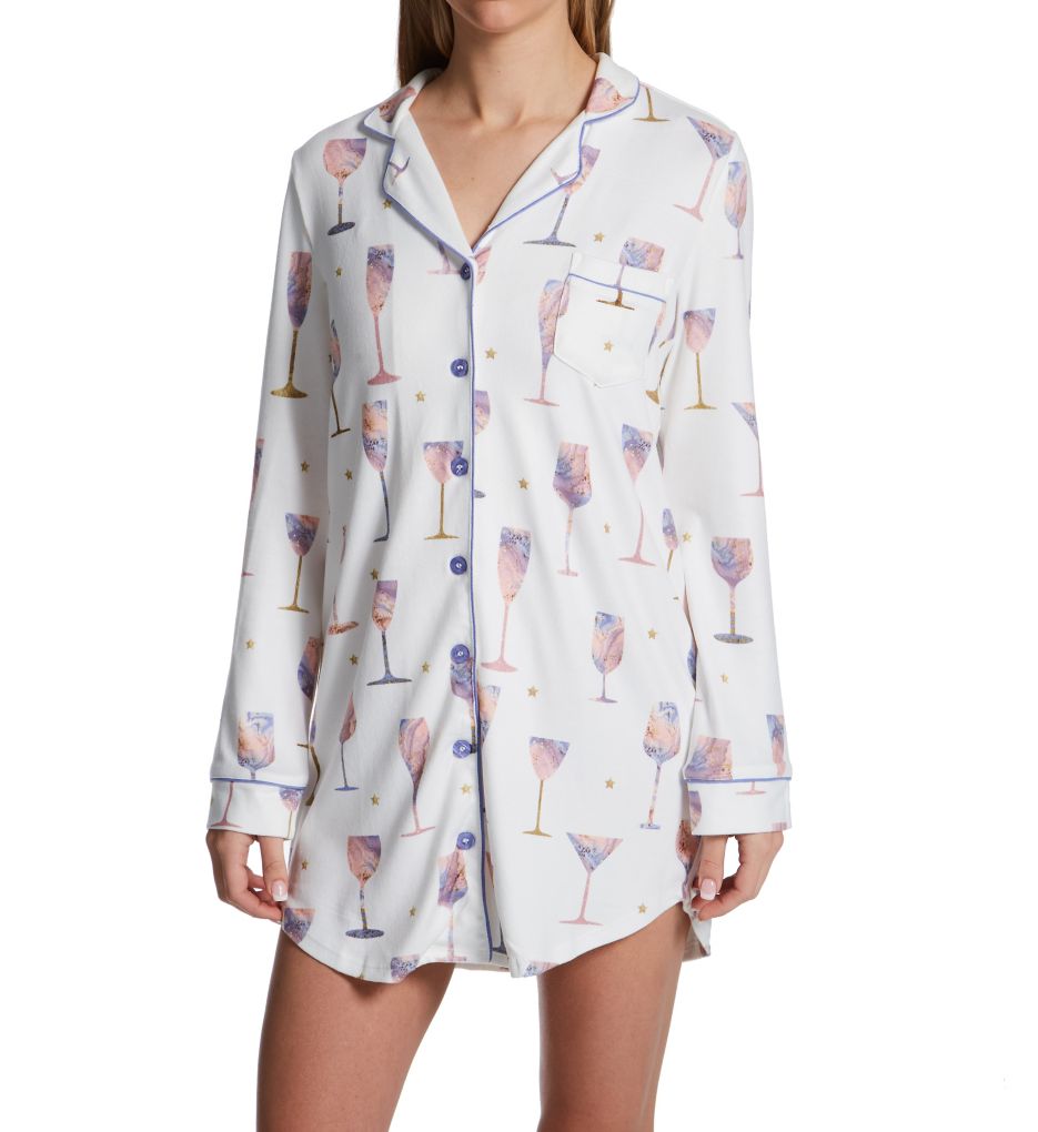 It's a Wineful Life Butter Jersey Sleepshirt-gs