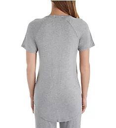 Basic V-Neck Shirt Heather Grey S