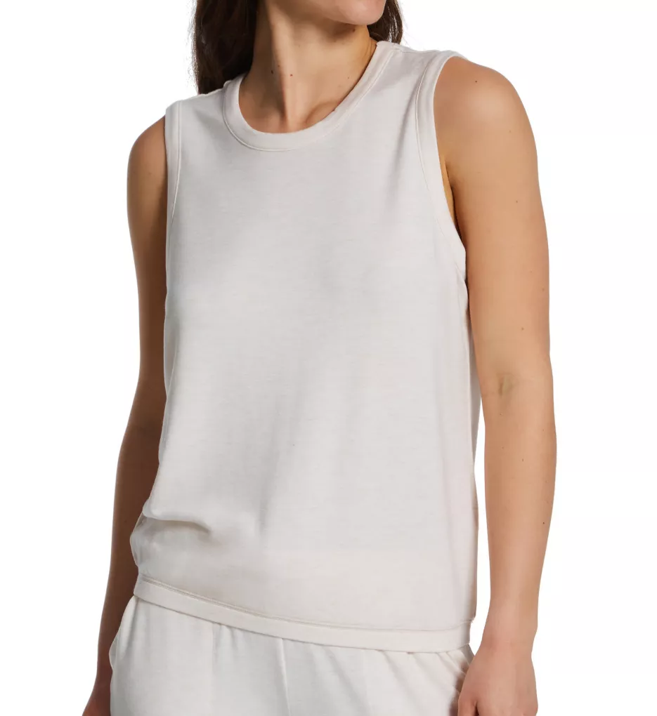 Jammie Essentials French Terry Tank Top Oatmeal S