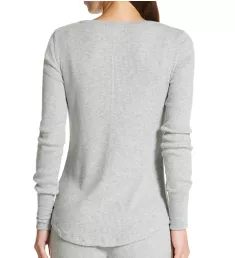 Textured Essentials Rib Peachy Long Sleeve Shirt