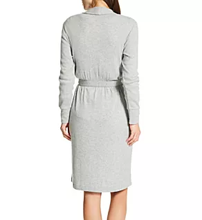 Textured Essentials Rib Peachy Robe Heather Grey L