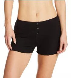 Textured Essentials RIb Peachy Short Black M