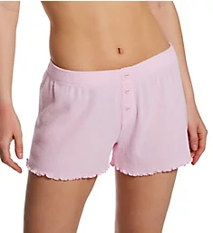 Textured Essentials RIb Peachy Short Pastel Pink XL