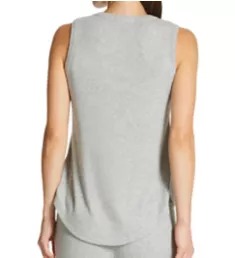 Textured Essentials Rib Peachy Tank Top Heather Grey S