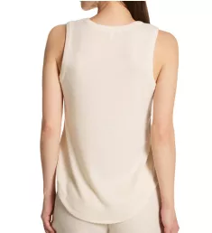 Textured Essentials Rib Peachy Tank Top Stone M