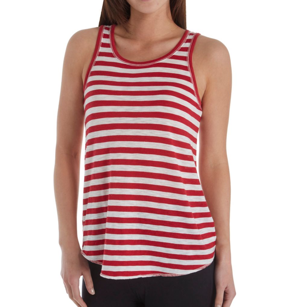 76 Vibes Striped Tank with Keyhole Back