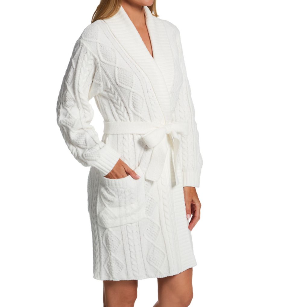 Cable Knit Chenille Robe-fs