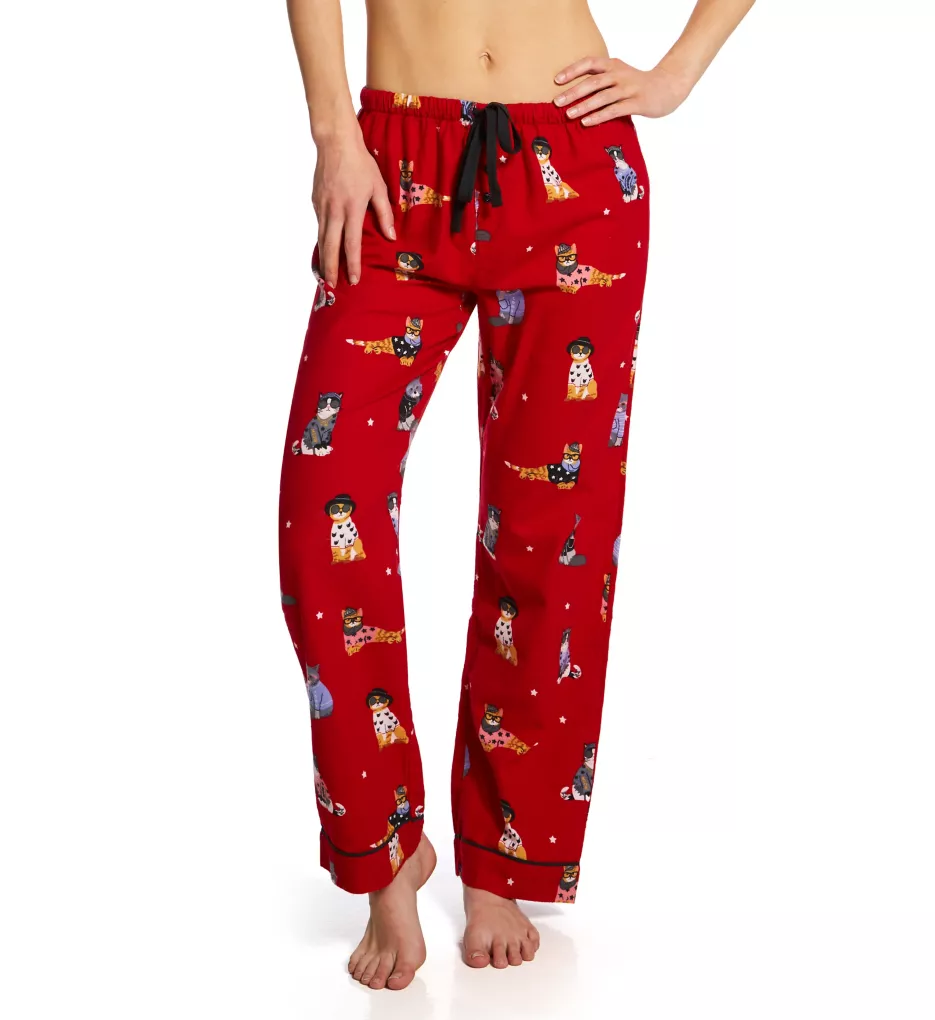 Fluff You Flannel Pant Red L