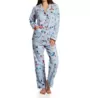 PJ Salvage Sunshine & Coffee Cotton Flannel PJ Set RKFLPJC - Image 1