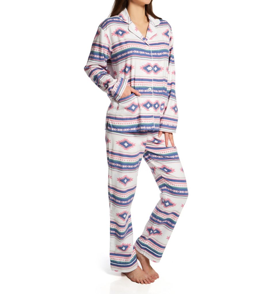1 PJ Salvage Live Your Life In The Meow Flannel Pajama Set Sz top