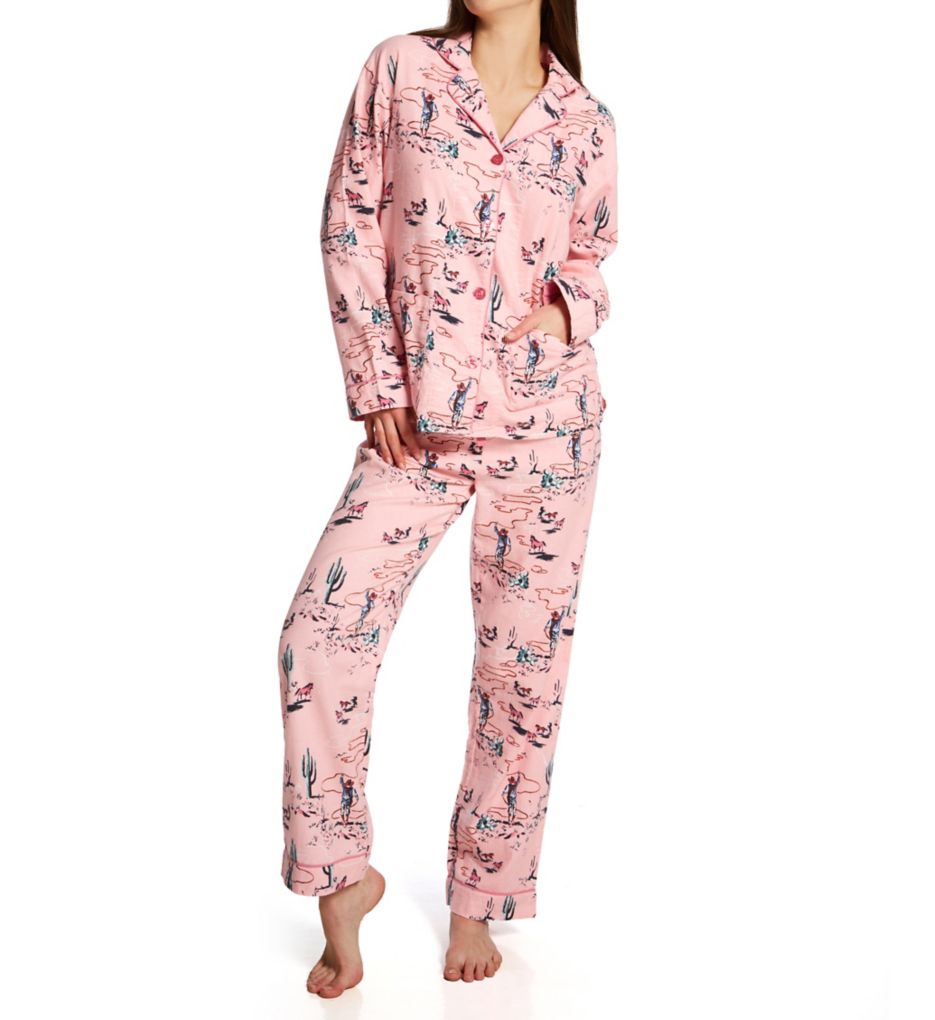 Wild Heart Cotton Flannel PJ Set-fs