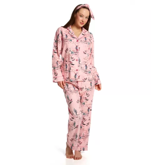 PJ Salvage Wild Heart Cotton Flannel PJ Set RKFLPJW