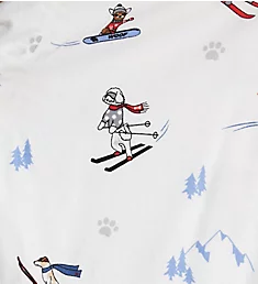 Ski Ya Later Flannel PJ Pant Snow White XL