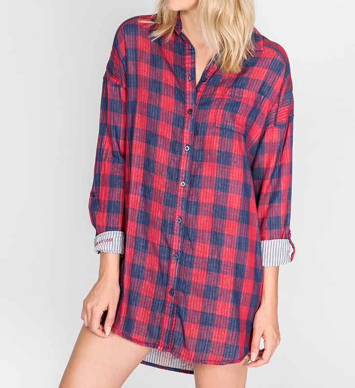 Winter Escape Buffalo Check Sleepshirt