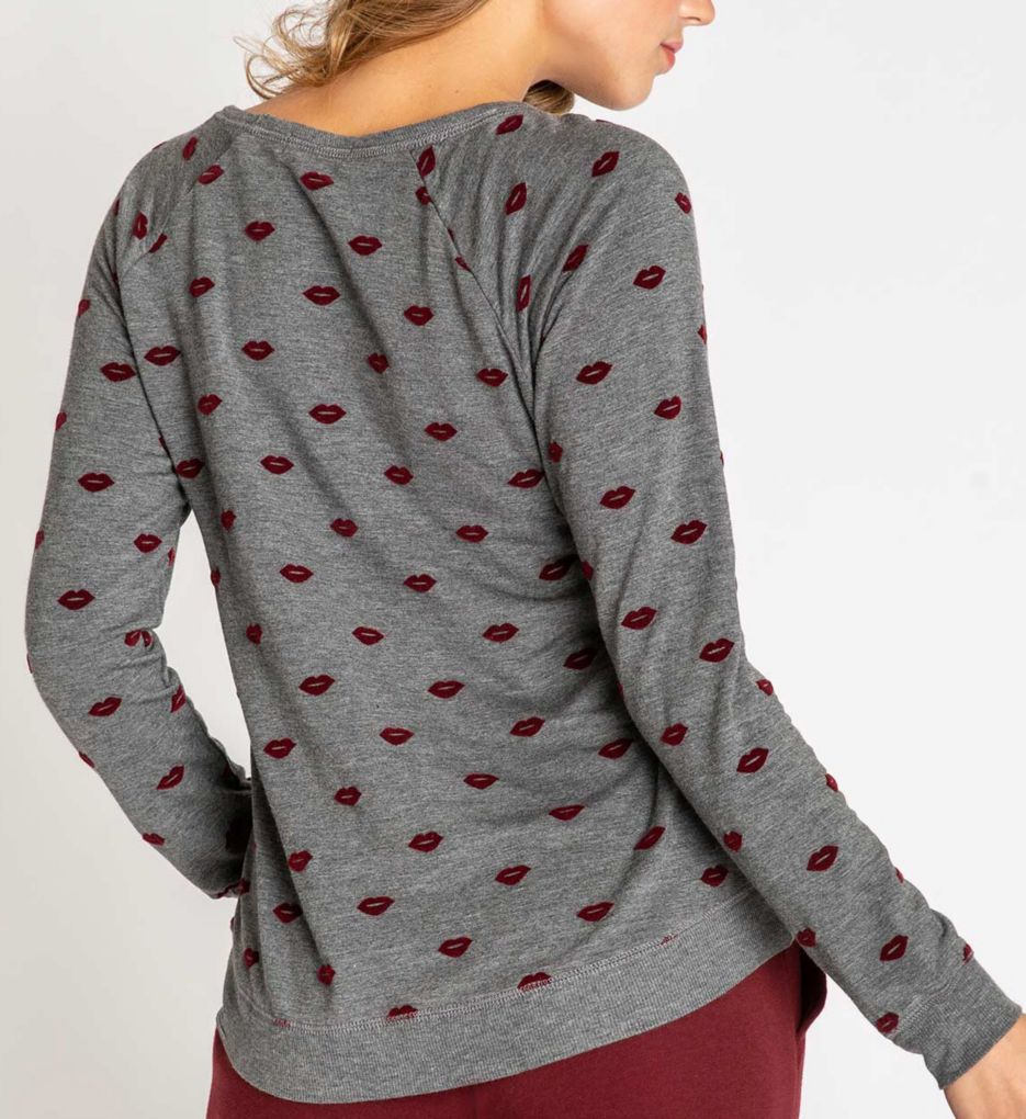 Loved Lips Fleece Long Sleeve Top